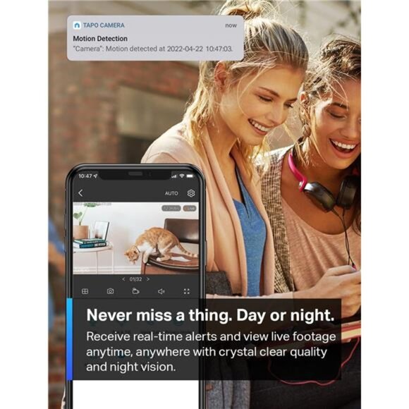 1080P Indoor Security Camera for Baby Monitor, Dog Camera w/Motion Detection - Picture 3 of 8